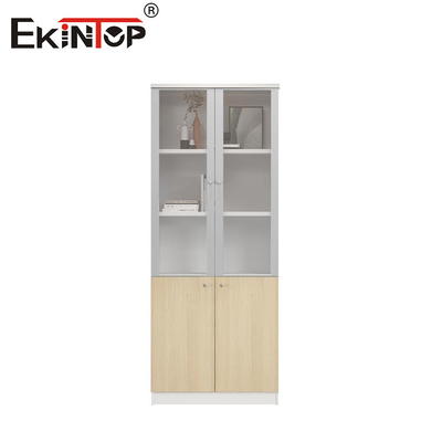 Tủ lưu trữ bằng gỗ với cửa kính Tủ lưu trữ phong cách thương mại