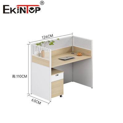 Thiết kế hiện đại Walnut Office Workstation Staff Desk cho không gian văn phòng