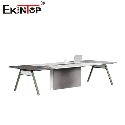 Đồ nội thất văn phòng chân kim loại Bàn làm việc bằng gỗ theo phong cách hiện đại Nhà sản xuất