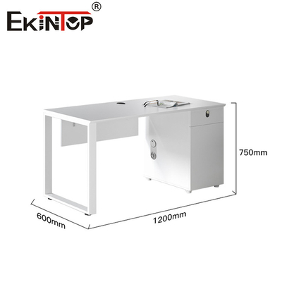 Thiết bị văn phòng hiện đại tối giản Chiếc bàn văn phòng rẻ với chân kim loại