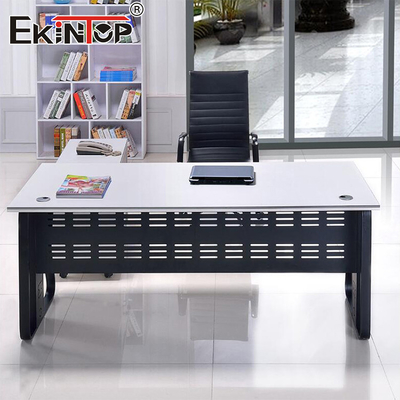 Phong cách tối giản Văn phòng màu trắng Bàn đồ nội thất Thiết kế Bàn ergonomic