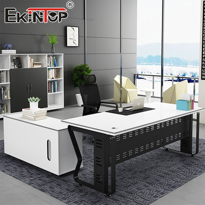 Bàn văn phòng hiện đại Bàn văn phòng hình chữ L Bàn góc gỗ tùy chỉnh