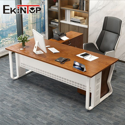 Giá giảm giá Thiết kế hiện đại Walnut Văn phòng Bespoke Desk