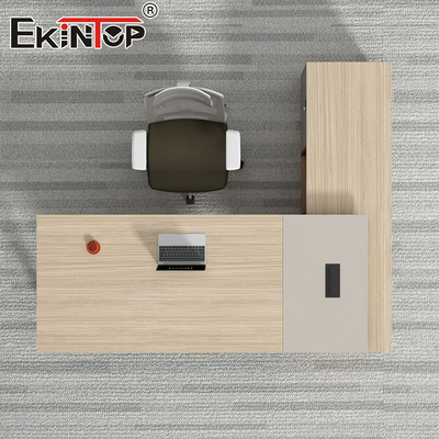 Bàn điều hành phong cách thương mại Bàn viết lớn trong Walnut Wood