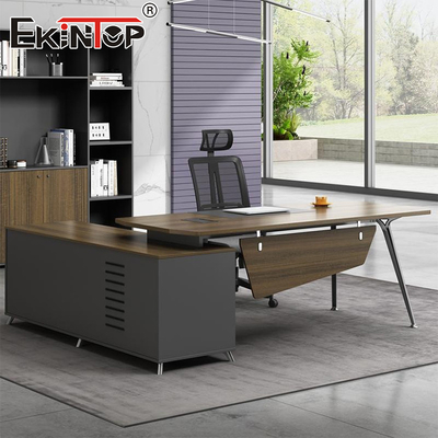 Bán trực tiếp từ nhà máy sản xuất bàn làm việc văn phòng cho giám đốc Bộ bàn làm việc nội thất văn phòng