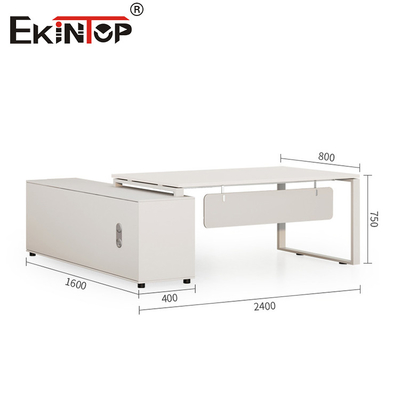 Bàn văn phòng màu trắng tùy chỉnh với thiết kế đặc biệt Phong cách tối giản Tất cả bàn văn phòng hiện đại