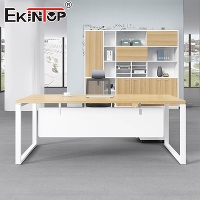 Bàn văn phòng gỗ theo phong cách thương mại cho phòng khách hiện đại