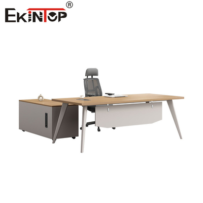 Bàn văn phòng hiện đại thiết kế hình chữ L phong cách đương đại bàn làm theo yêu cầu