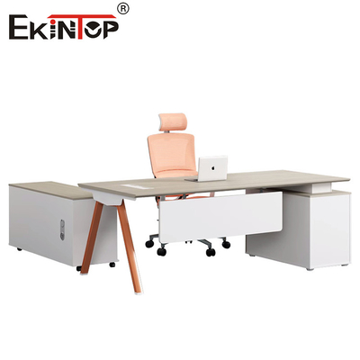 Phong cách tối giản Bàn văn phòng màu trắng Tủ lưu trữ Mô-đun đồ nội thất bàn