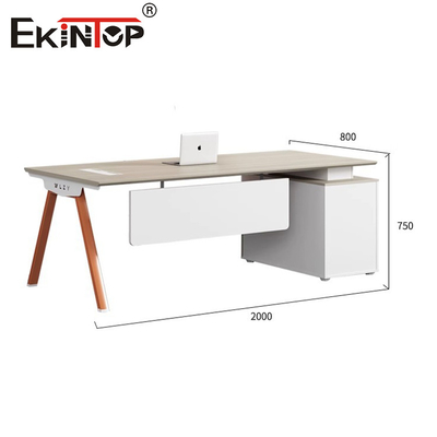 Phong cách tối giản Bàn văn phòng màu trắng Tủ lưu trữ Mô-đun đồ nội thất bàn