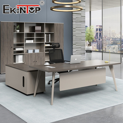 Bàn làm việc máy tính văn phòng hình chữ L hiện đại Bàn làm việc mô-đun Nội thất quản lý Bàn giám đốc