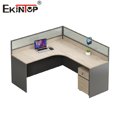 Gỗ rắn đồ nội thất văn phòng hiện đại Bàn văn phòng hình L Bàn văn phòng nhỏ