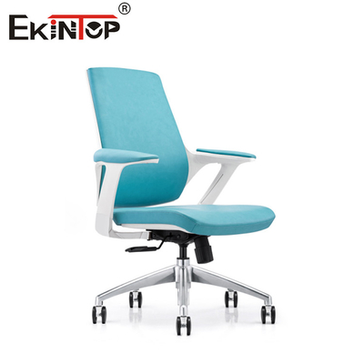 Ghế da đen lưng trung giá rẻ Phong cách hiện đại Ghế BreakRoom tùy chỉnh