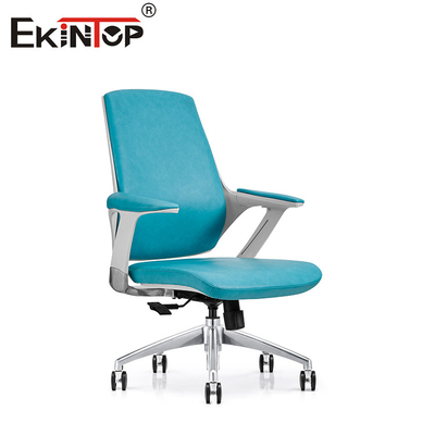Ghế văn phòng khung kim loại điều hành chất lượng cao lưng trung PU Ghế BreakRoom