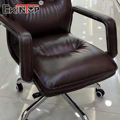 Chất lượng cao Ergonomic lưng cao Máy tính Ghế da PU màu nâu Ghế văn phòng chất lượng