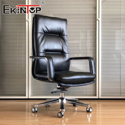 Phong cách cổ điển Ghế văn phòng bọc da thoải mái Ghế kinh doanh công thái học Ghế văn phòng chất lượng
