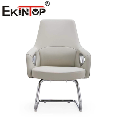 Thiết kế hiện đại Da Pu Ghế điều hành văn phòng màu trắng Ghế câu lạc bộ da