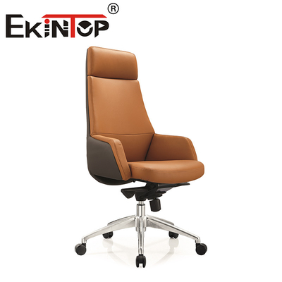 High Back PU Executive Ergonomic PU Bàn văn phòng đệm và ghế đặt ghế da thuần chay
