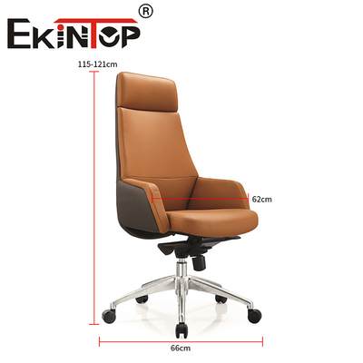 High Back PU Executive Ergonomic PU Bàn văn phòng đệm và ghế đặt ghế da thuần chay