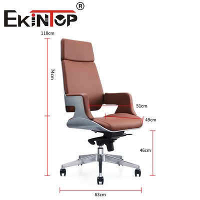 Modern Comfortable High Back Adjustable Height Conference Meeting ghế da thuần chay