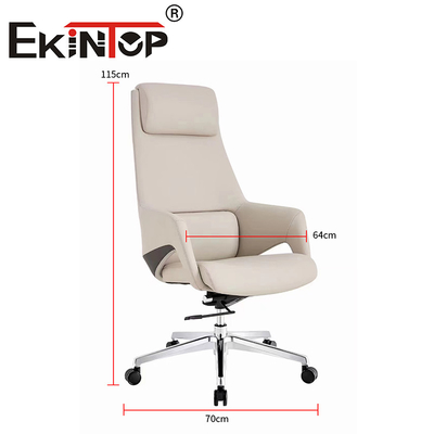 High Back Ergonomic Executive Boss Chair Nhiều chức năng ghế da thuần chay hiện đại