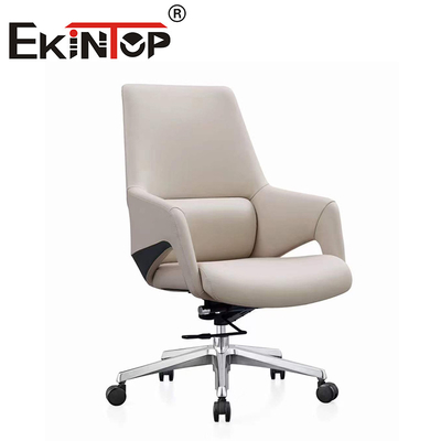 Thiết kế hiện đại Mid Back Executive Swivel Genuine Relaxing Chair ghế da thuần chay