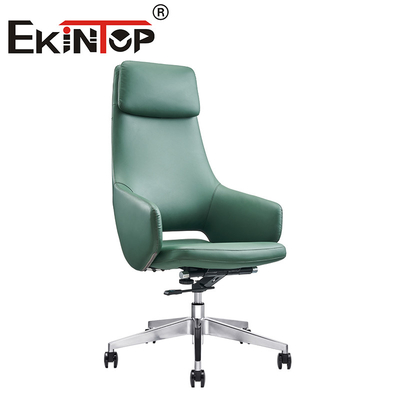 Người quản lý điều chỉnh ghế văn phòng sang trọng Trò xoay Boss ghế da thuần chay ergonomic