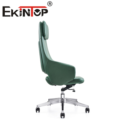 Người quản lý điều chỉnh ghế văn phòng sang trọng Trò xoay Boss ghế da thuần chay ergonomic
