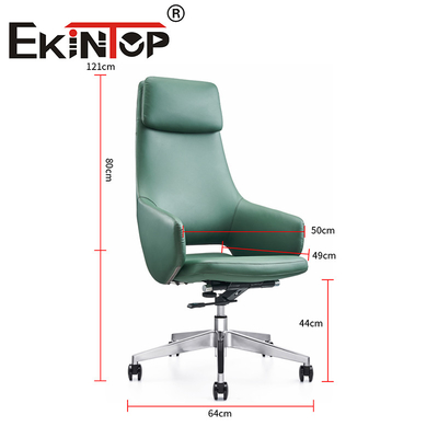 Người quản lý điều chỉnh ghế văn phòng sang trọng Trò xoay Boss ghế da thuần chay ergonomic