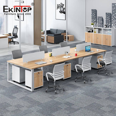 Máy trạm văn phòng bằng kim loại tùy chỉnh 6 Máy trạm văn phòng chỗ cho văn phòng cho văn phòng