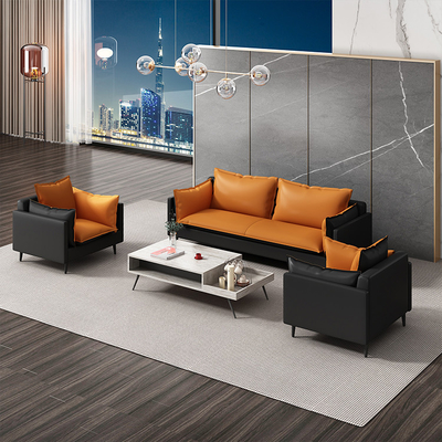 Ghế sofa văn phòng điều hành bằng da PU cho Phòng khách Phòng chờ Đa năng