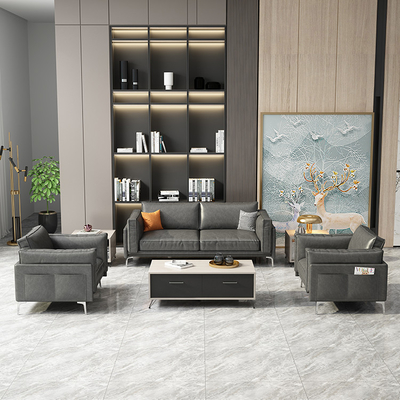Ghế sofa hiện đại thoải mái hiện đại cho lễ tân văn phòng Chất liệu vải OEM