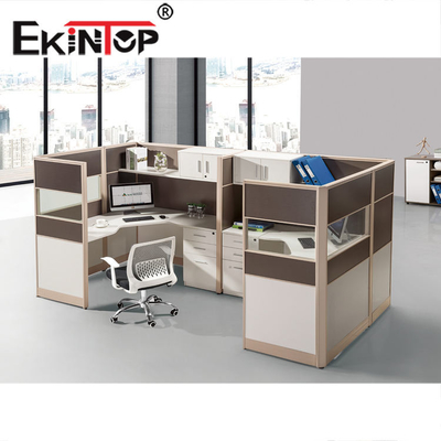 Máy trạm làm việc văn phòng 4 người hiện đại đa chức năng cho hội thảo trường học