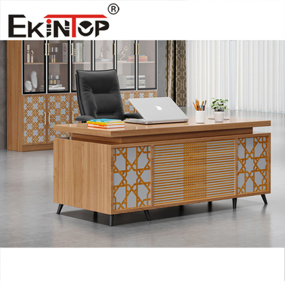 Bảng điều khiển nội thất Bàn văn phòng bằng gỗ Một chỗ ngồi Bàn nhân viên Bàn văn phòng