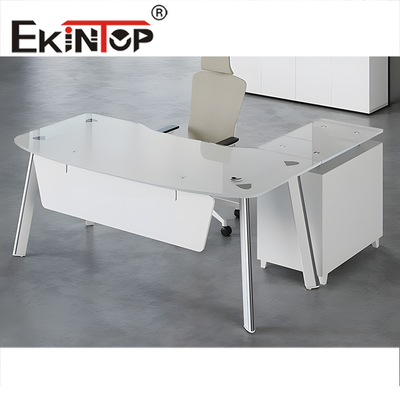 Nội thất văn phòng Kính cường lực Bàn máy tính Vật liệu dày