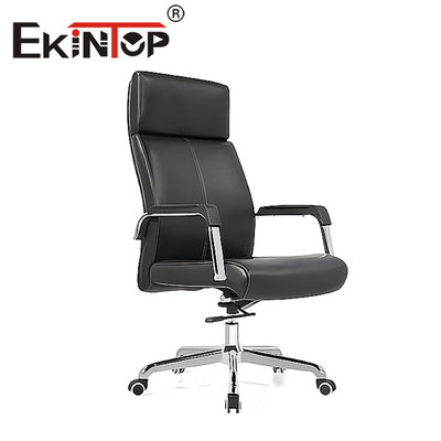 Ghế da đen OEM Phong cách hiện đại thương mại cho văn phòng