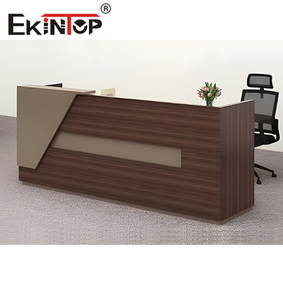 Bàn tiếp tân bằng gỗ Chất liệu Melamine có thể mở rộng cho Giám đốc điều hành