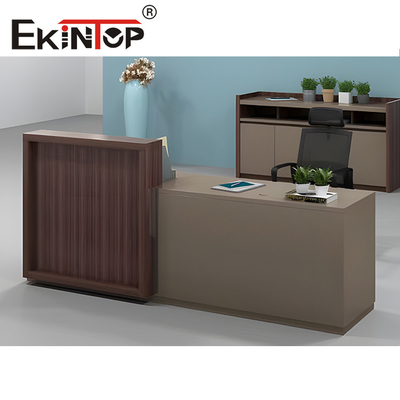 Nội thất sang trọng Bàn tiếp tân có thể mở rộng Chất liệu ván MDF Melamine