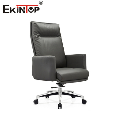 Pu ghế văn phòng da Ergonomic với hỗ trợ lưng đệm đầu xoay
