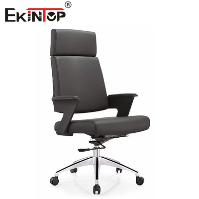 Ghế văn phòng da tổng hợp với bánh xe xoay và điều chỉnh chiều cao