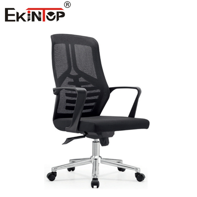 Mid Back Executive Black Mesh ghế văn phòng với bánh quay cho công việc