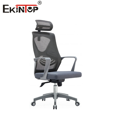 Ghế văn phòng màu xám có lưới ergonomic với ức tay PP 10 năm bảo hành