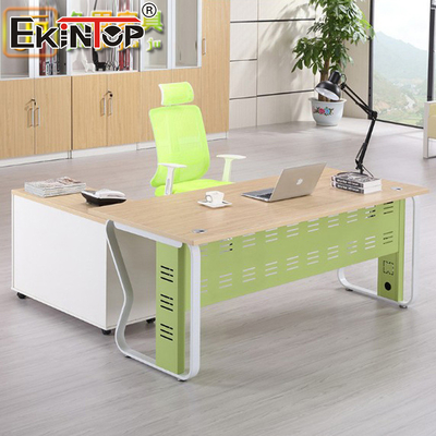 Walnut Manager Văn phòng điều hành Bàn văn phòng góc gỗ kiểu hiện đại
