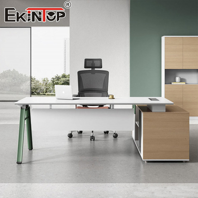 Tủ lưu trữ bàn làm việc hình chữ L phong cách hiện đại bàn làm việc giám đốc có ngăn kéo