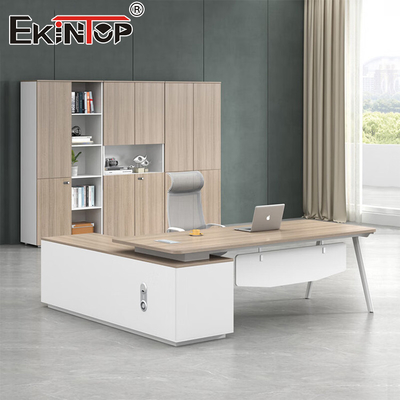 Kiểu thương mại Văn phòng bàn quản lý đồ nội thất bàn làm theo yêu cầu bàn