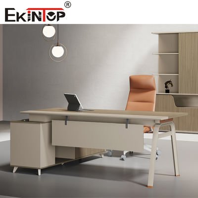 Ekintop Đồ nội thất văn phòng góc gỗ hiện đại Executive L hình dạng bàn văn phòng